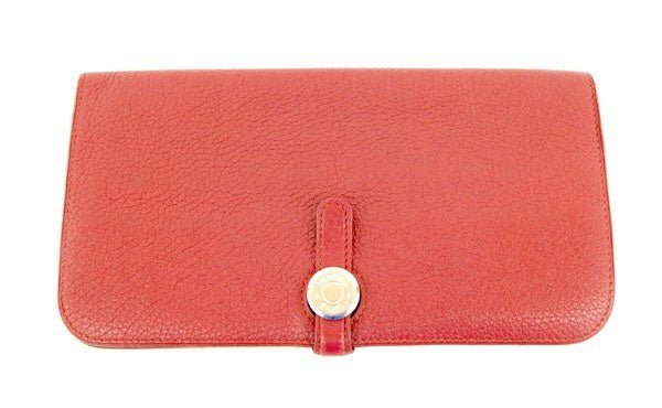 HERMES/エルメス ドゴンロング 財布 ボルドー - 安心保証・業界最安値の販売 福助